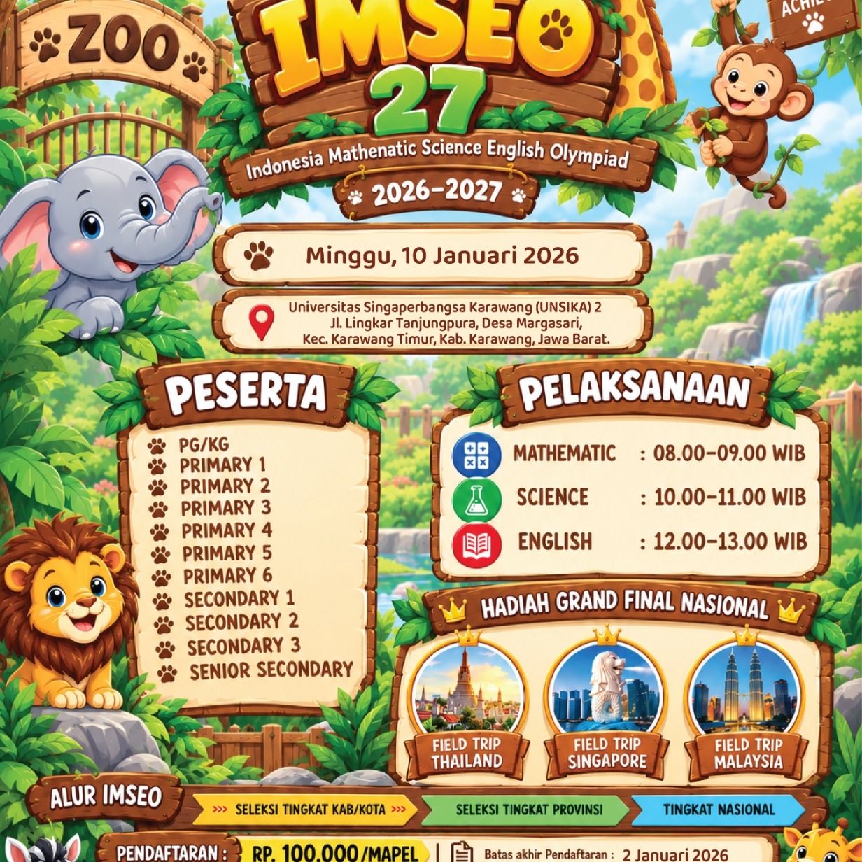 Indonesia Mathematics Science English Olympiad - IMSEO 27